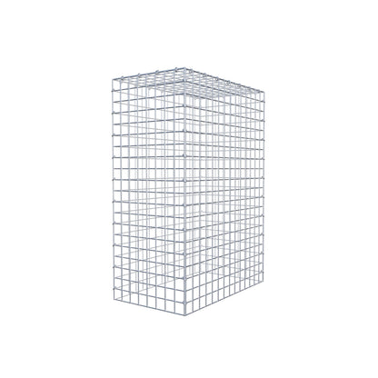 Monteret gabion type 3 100 cm x 70 cm x 40 cm (L x H x D), maskestørrelse 5 cm x 5 cm, C-ring