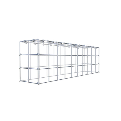 Anbaugabione Typ 3 100 cm x 30 cm x 20 cm (L x H x T), Maschenweite 10 cm x 10 cm, C-Ring