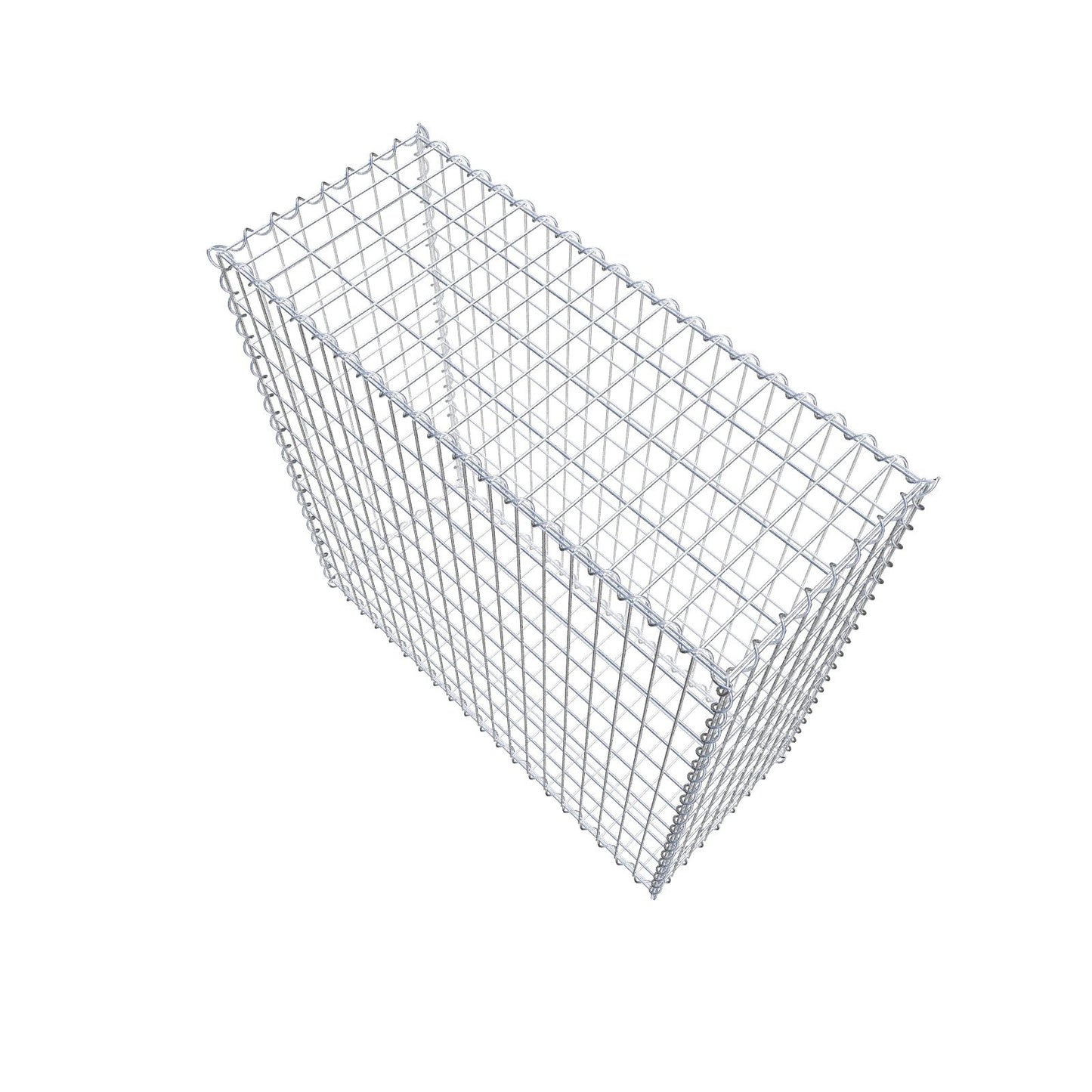 Gabion 100 cm x 100 cm x 40 cm (L x H x D), maskestørrelse 5 cm x 10 cm, spiral