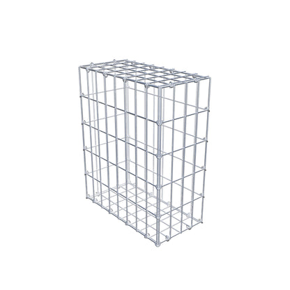 Gabião 50 cm x 40 cm x 20 cm (C x A x P), malhagem 5 cm x 10 cm, anel C
