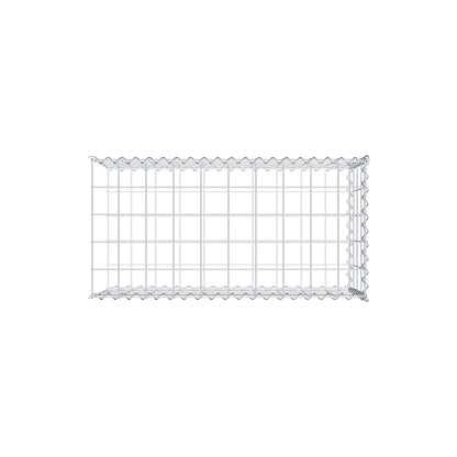 Gabion rapporté type 2 100 cm x 40 cm x 50 cm (L x H x P), mailles 10 cm x 10 cm, spirale