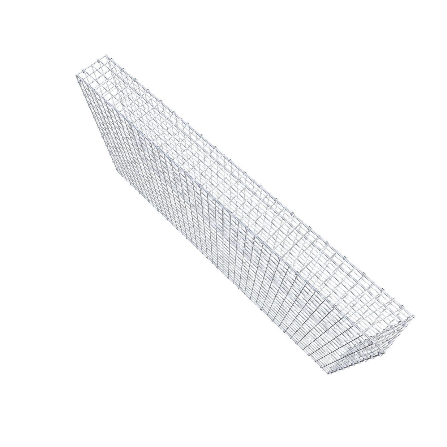 Gavión 200 cm x 100 cm x 20 cm (L x A x P), luz de malla 5 x 5 cm, anillo en espiral