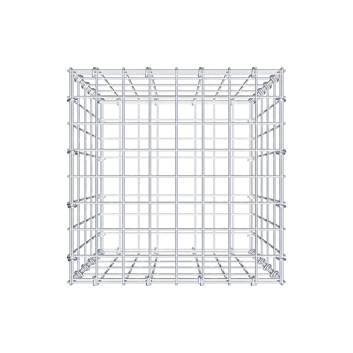 Schanskorf 50 cm x 40 cm x 40 cm (L x H x D), maaswijdte 5 cm x 10 cm, C-ring
