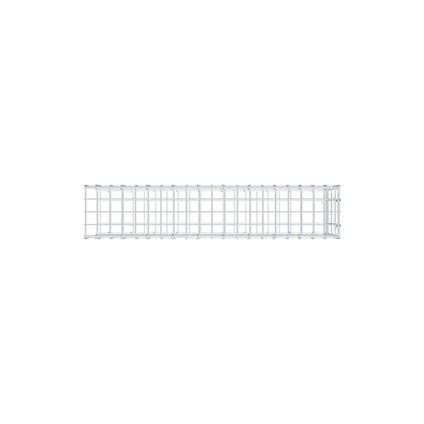 Anbaugabione Typ 2 100 cm x 40 cm x 20 cm, Maschenweite 5 cm x 10 cm, C-Ring