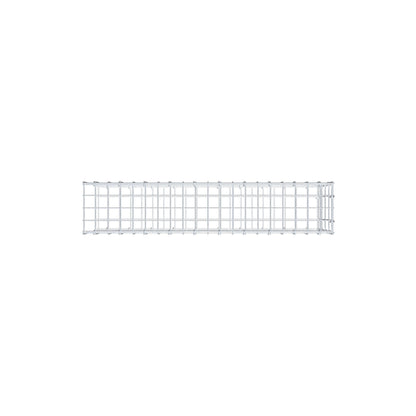 Anbaugabione Typ 2 100 cm x 40 cm x 20 cm, Maschenweite 5 cm x 10 cm, C-Ring