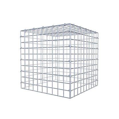 Gabbione aggiuntivo tipo 3 50 cm x 50 cm x 50 cm (L x H x P), maglia 5 cm x 5 cm, anello a C