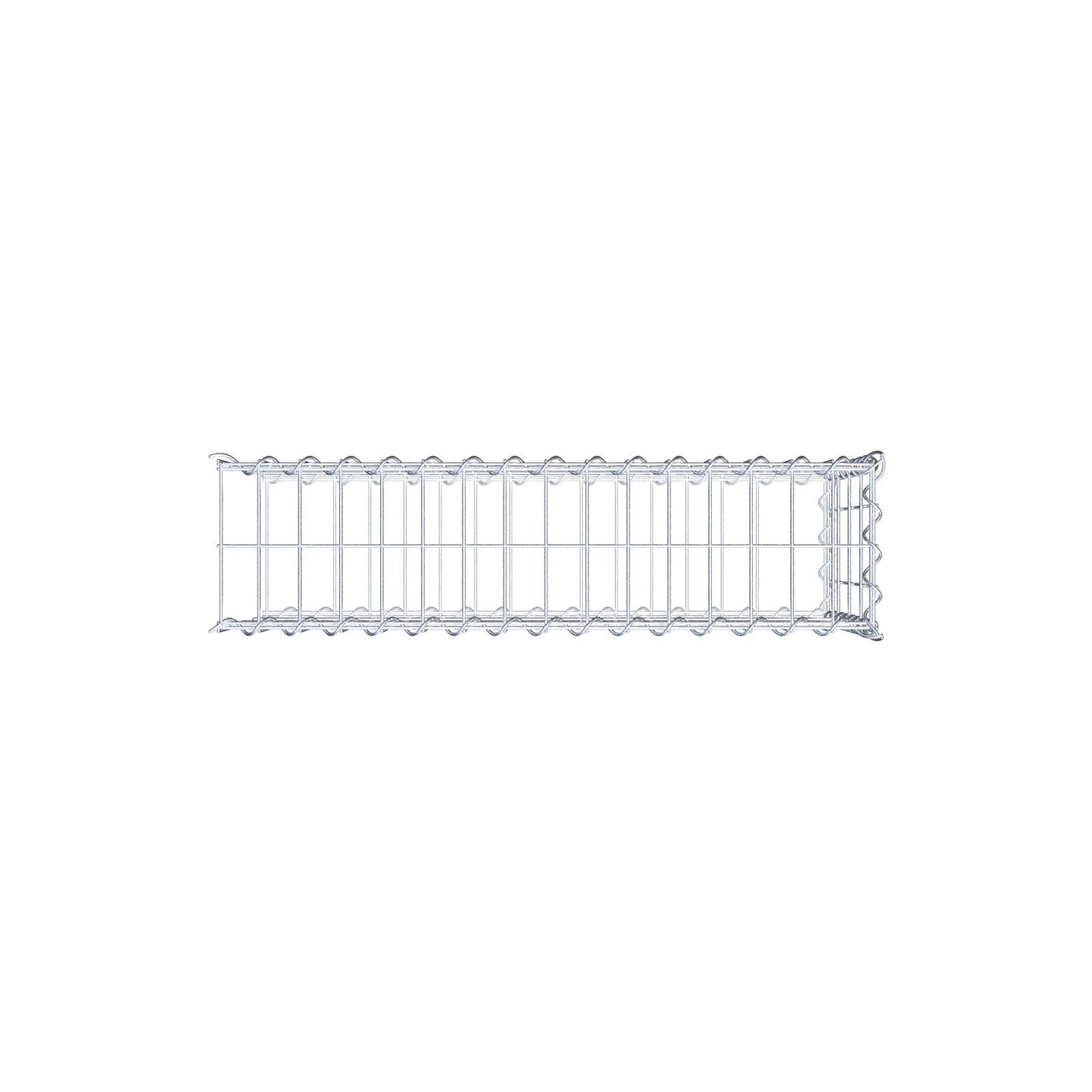 Gavión complementario tipo 2 80 cm x 40 cm x 20 cm (L x A x P), malla 5 cm x 10 cm, espiral