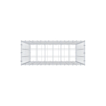 Gabion 100 cm x 80 cm x 30 cm (L x H x D), maskstorlek 10 cm x 10 cm, C-ring