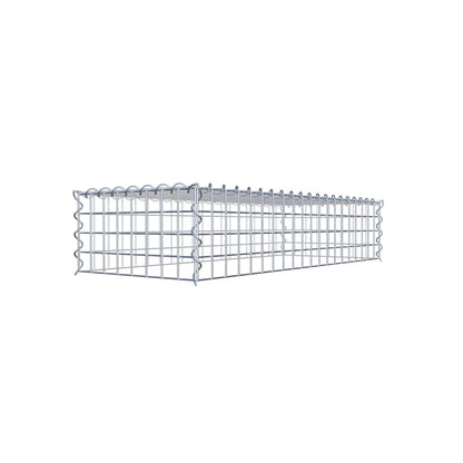 Gavión complementario tipo 3 100 cm x 20 cm x 40 cm (L x A x P), malla 5 cm x 5 cm, espiral