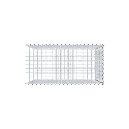 Anbaugabione Typ 2 100 cm x 80 cm x 50 cm (L x H x T), Maschenweite 5 cm x 5 cm, Spirale