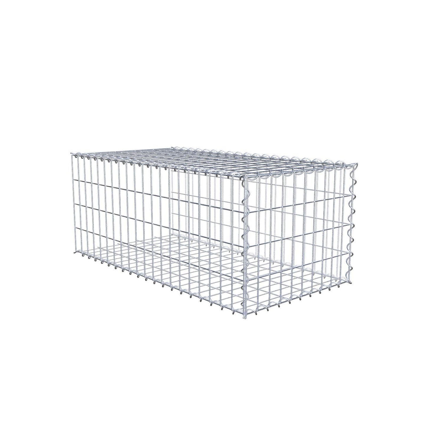 Gavión complementario tipo 2 100 cm x 40 cm x 50 cm (L x A x P), malla 5 cm x 10 cm, espiral