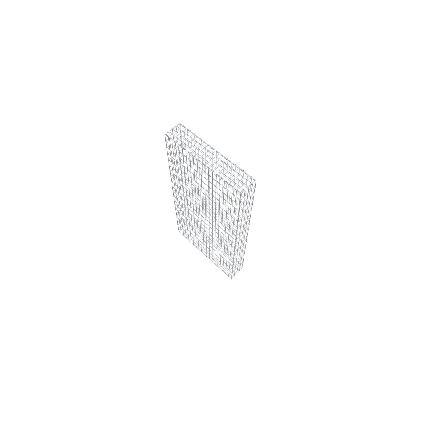 Gabion 200 cm x 100 cm x 20 cm (L x H x P), mailles 5 cm x 10 cm, anneau en C