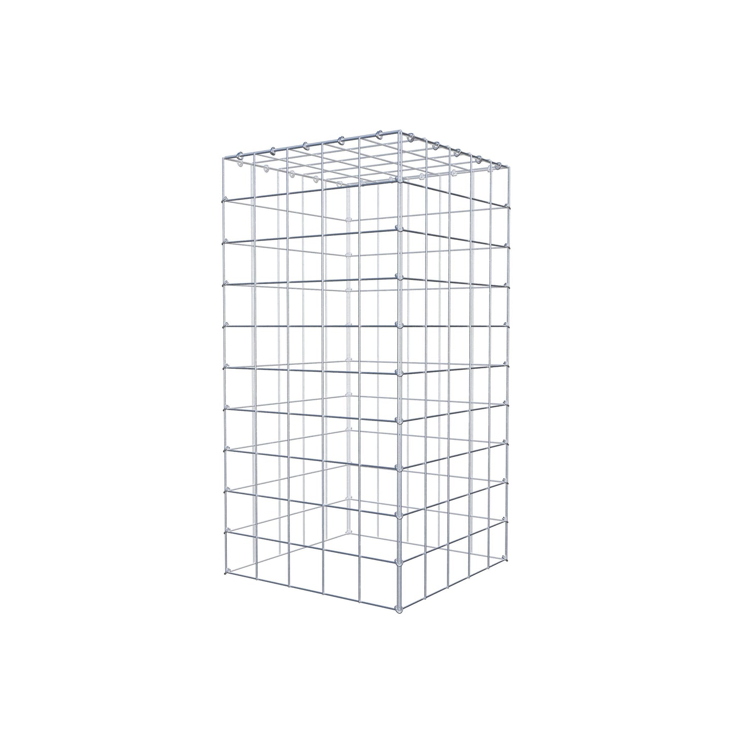 Gavión complementario de tipo 3 100 cm x 50 cm x 50 cm (L x A x P), malla 10 cm x 10 cm, anillo en C