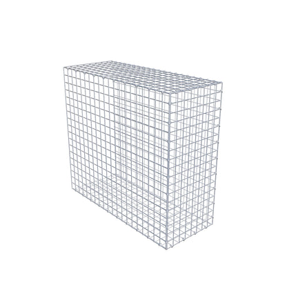 Typ 2 påbyggnadsgabion 100 cm x 90 cm x 40 cm (L x H x D), maskstorlek 5 cm x 5 cm, C-ring