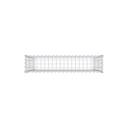 Gavión adulto tipo 3 100 cm x 100 cm x 20 cm (largo x alto x profundidad), tamaño de malla 5 cm x 10 cm, espiral