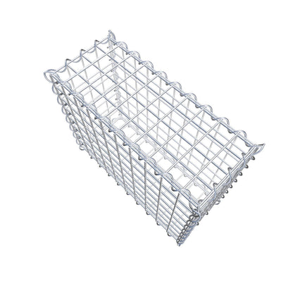 Gabião 50 cm x 40 cm x 20 cm (C x A x P), malhagem 5 cm x 5 cm, espiral