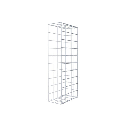 Typ 2 påbyggnadsgabion 100 cm x 40 cm x 20 cm (L x H x D), maskstorlek 10 cm x 10 cm, C-ring