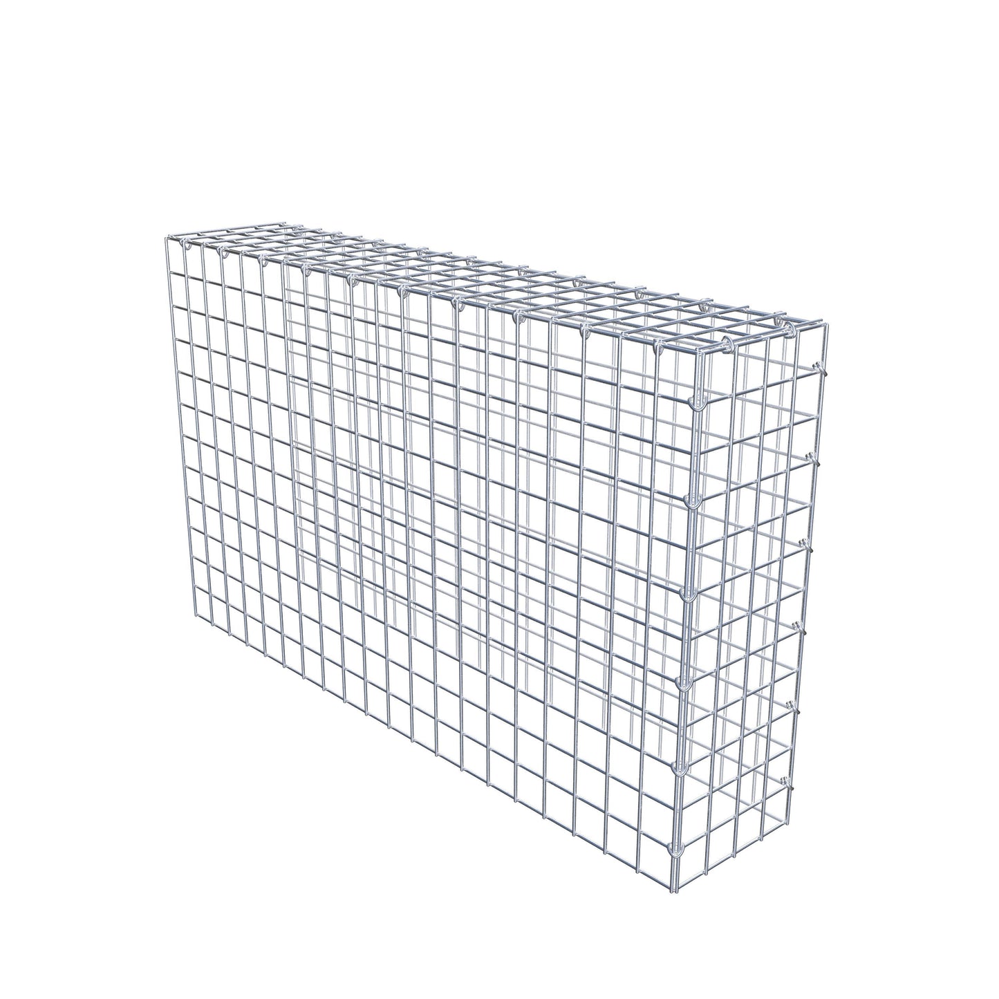 Gabião Tipo 4 100 cm x 60 cm x 20 cm (C x A x P), malhagem 5 cm x 5 cm, anel C