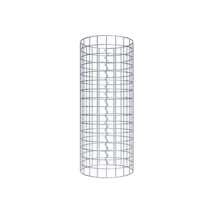 Colonna gabbionata rotonda 32 cm di diametro, 80 cm di altezza, maglia 5 cm x 5 cm