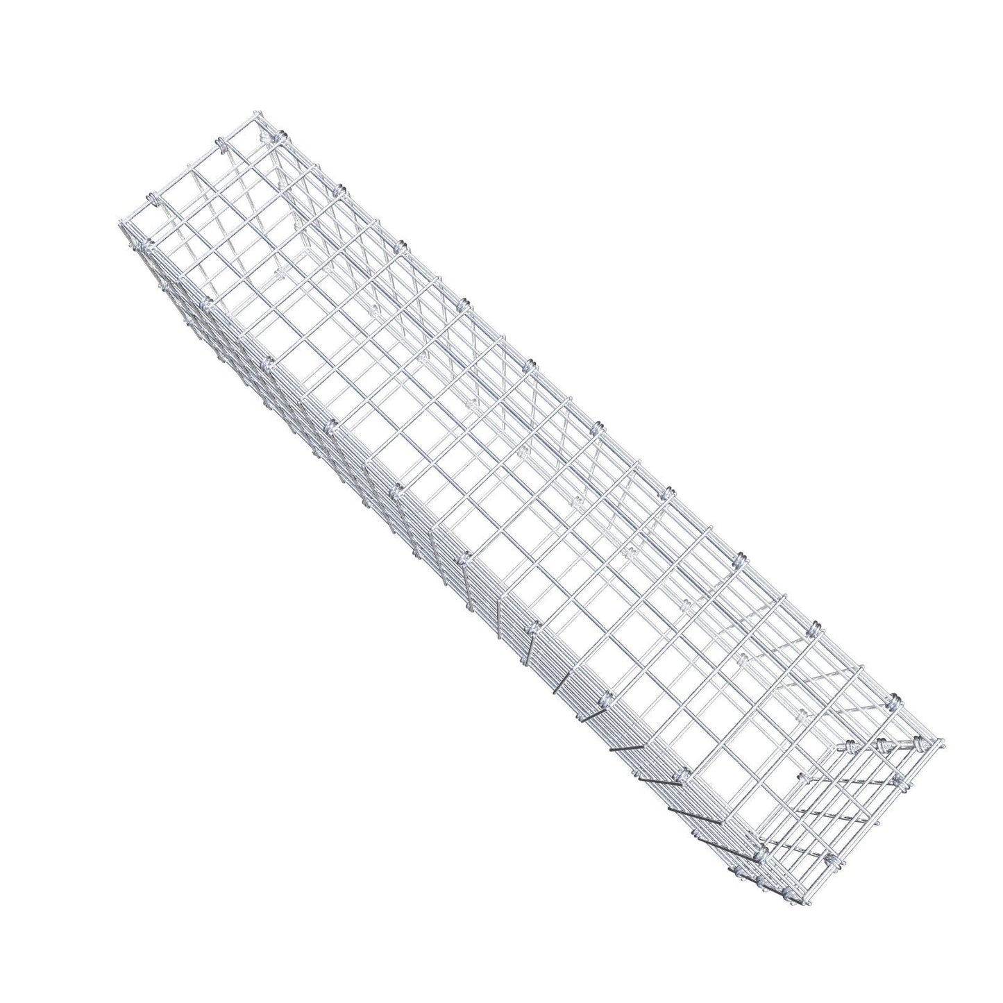 Gavión 100 cm x 30 cm x 20 cm (L x A x P), luz de malla 5 x 5 cm, anillo en espiral