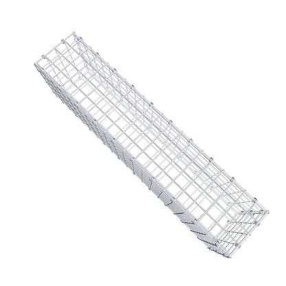 Gavión 100 cm x 30 cm x 20 cm (L x A x P), luz de malla 5 x 5 cm, anillo en espiral