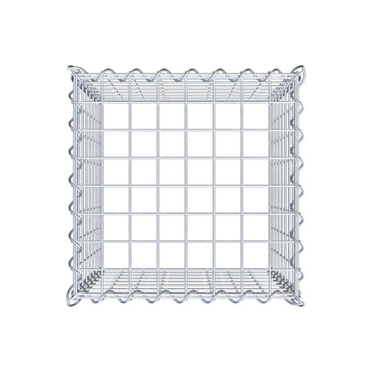 Gabbione aggiuntivo tipo 3 40 cm x 40 cm x 40 cm (L x H x P), dimensione maglia 5 cm x 5 cm, a spirale
