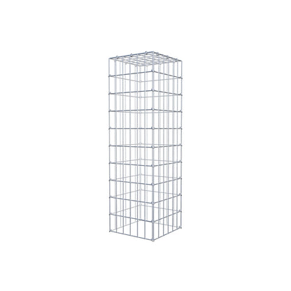 Gavión complementario de tipo 3 100 cm x 30 cm x 30 cm (largo x alto x fondo), malla 5 cm x 10 cm, anillo en C