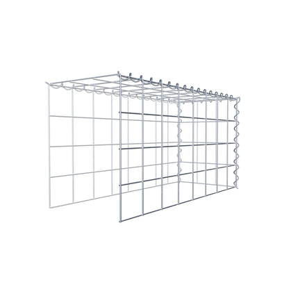 Gabbione aggiuntivo tipo 4 80 cm x 40 cm x 30 cm (L x H x P), maglia 10 cm x 10 cm, spirale