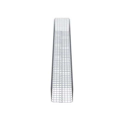 Gabionpelare vinkelrät 37 cm x 37 cm, 230 cm höjd, MW 5 cm x 5 cm