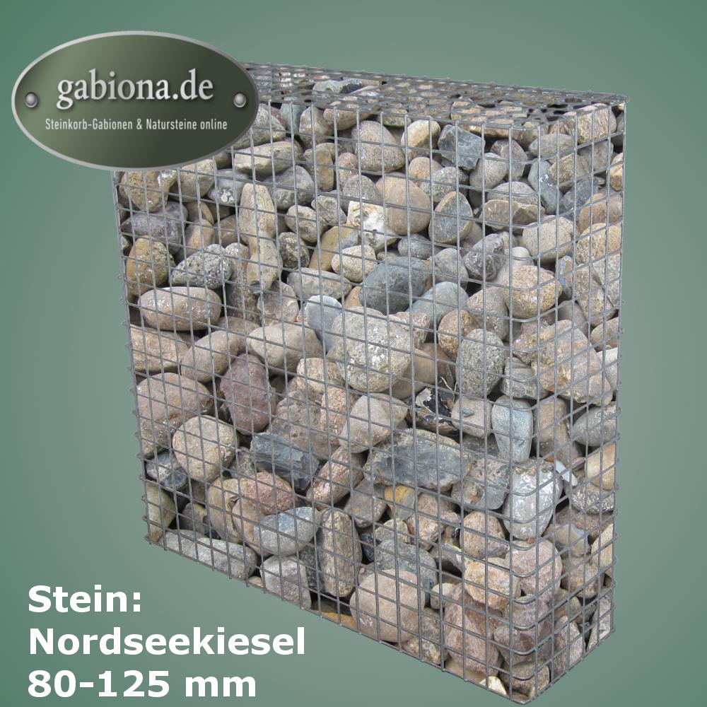 Thermisch verzinkte schanskorf 102 cm x 102 cm x 32 cm, maaswijdte 5 cm x 5 cm, volledig gelast