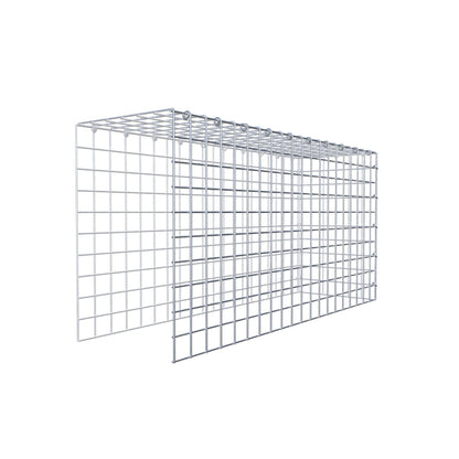 Anbaugabione Typ 4 100 cm x 50 cm x 30 cm (L x H x T), Maschenweite 5 cm x 5 cm, C-Ring