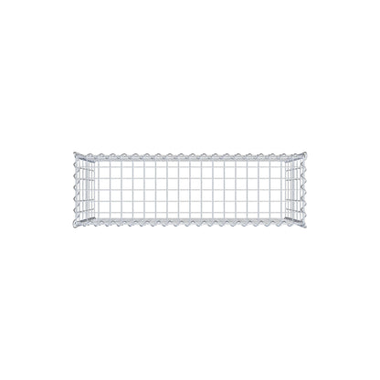 Gabbione aggiuntivo tipo 3 100 cm x 60 cm x 30 cm (L x A x P), maglia 5 cm x 10 cm, spirale