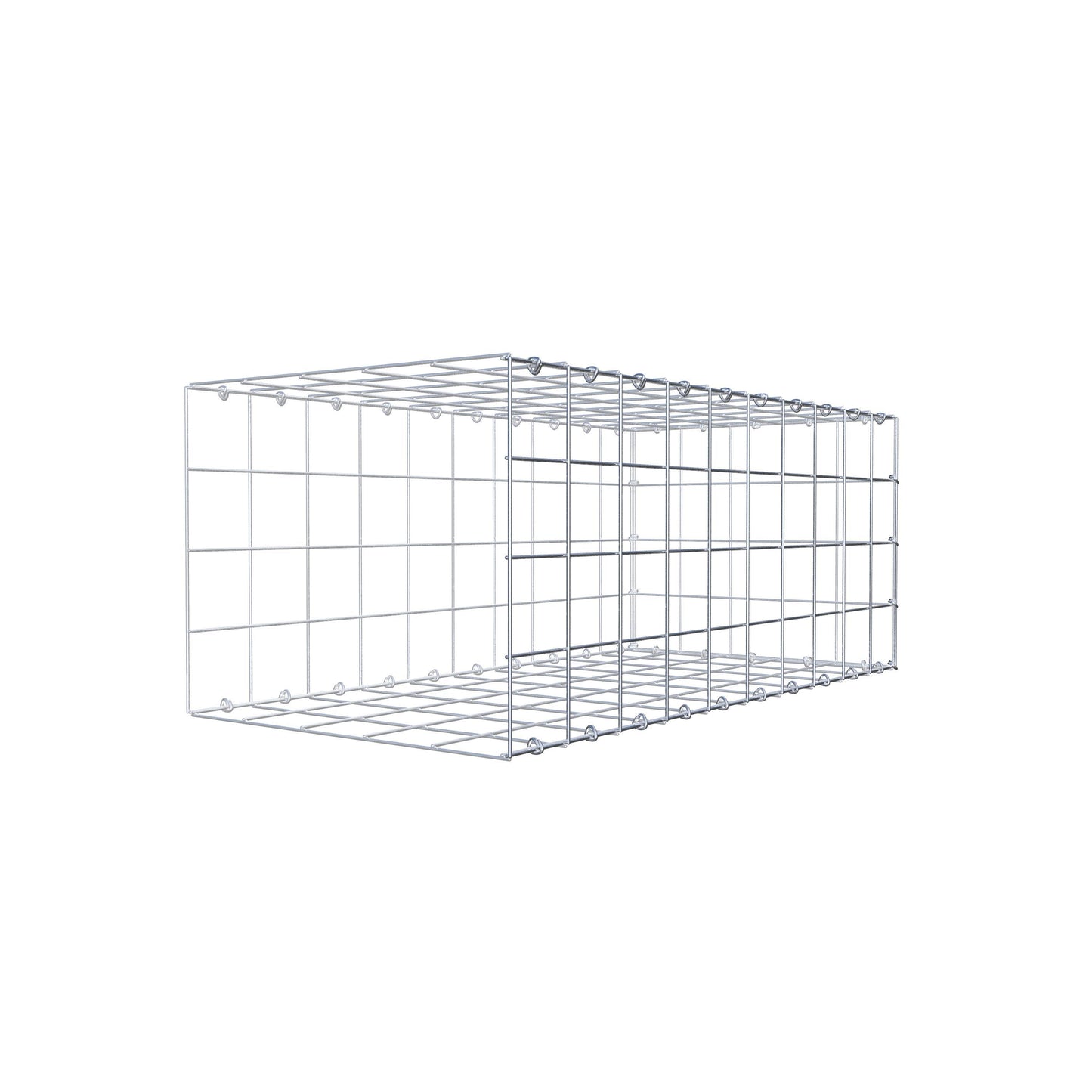 Gavión complementario de tipo 2 100 cm x 40 cm x 50 cm (L x A x P), malla 10 cm x 10 cm, anillo en C