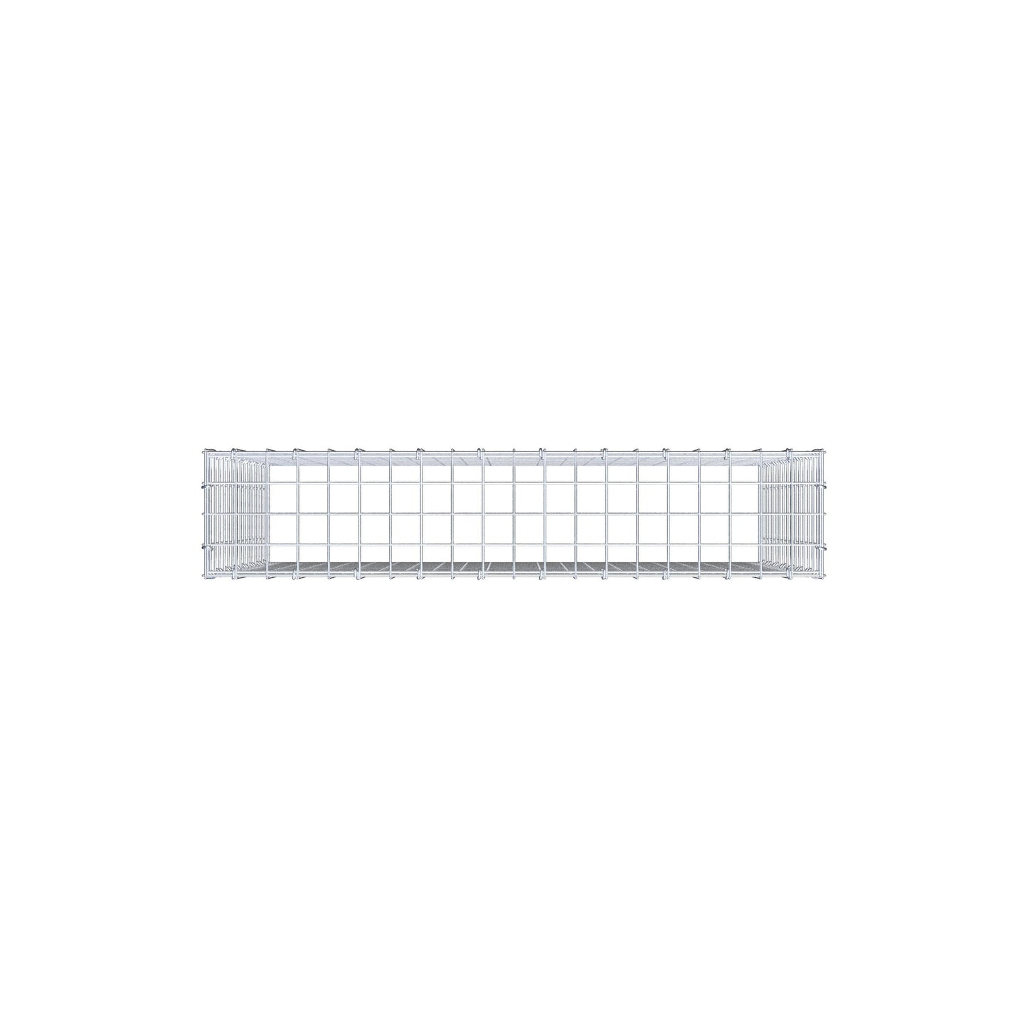 Monteret gabion type 3 100 cm x 80 cm x 20 cm (L x H x D), maskestørrelse 5 cm x 5 cm, C-ring