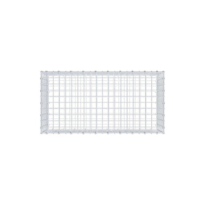 Gabion 100 cm x 40 cm x 50 cm (L x H x D), maskestørrelse 5 x 5 cm, spiralring
