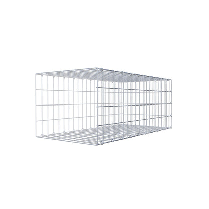 Fourche rapportée type 2 100 cm x 40 cm x 50 cm, mailles 5 cm x 10 cm, anneau en C