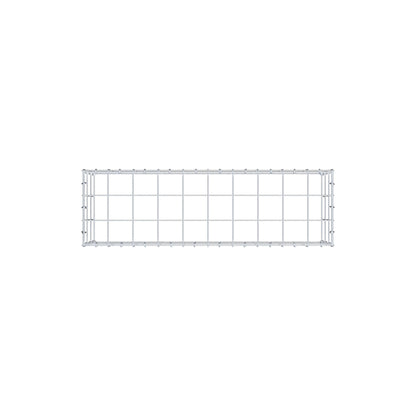 Monteret gabion type 3 100 cm x 30 cm x 30 cm (L x H x D), maskestørrelse 10 cm x 10 cm, C-ring