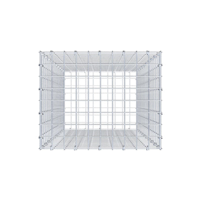 Gabião 100 cm x 50 cm x 40 cm (C x A x P), malhagem 5 cm x 5 cm, anel C