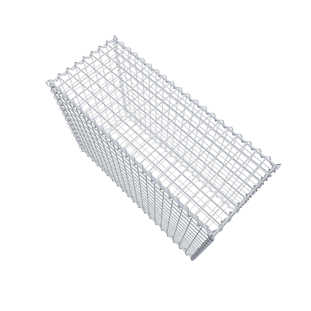 Gavión 100 cm x 70 cm x 40 cm (L x A x P), luz de malla 5 cm x 5 cm, en espiral