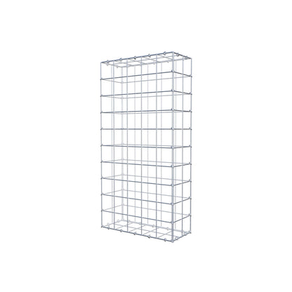 Gabion 100 cm x 20 cm x 50 cm (L x H x P), maille 10 cm x 10 cm, anneau en C