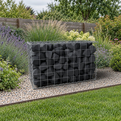 Gabion 100 cm x 60 cm x 40 cm (L x H x P), mailles 10 cm x 10 cm, spirale