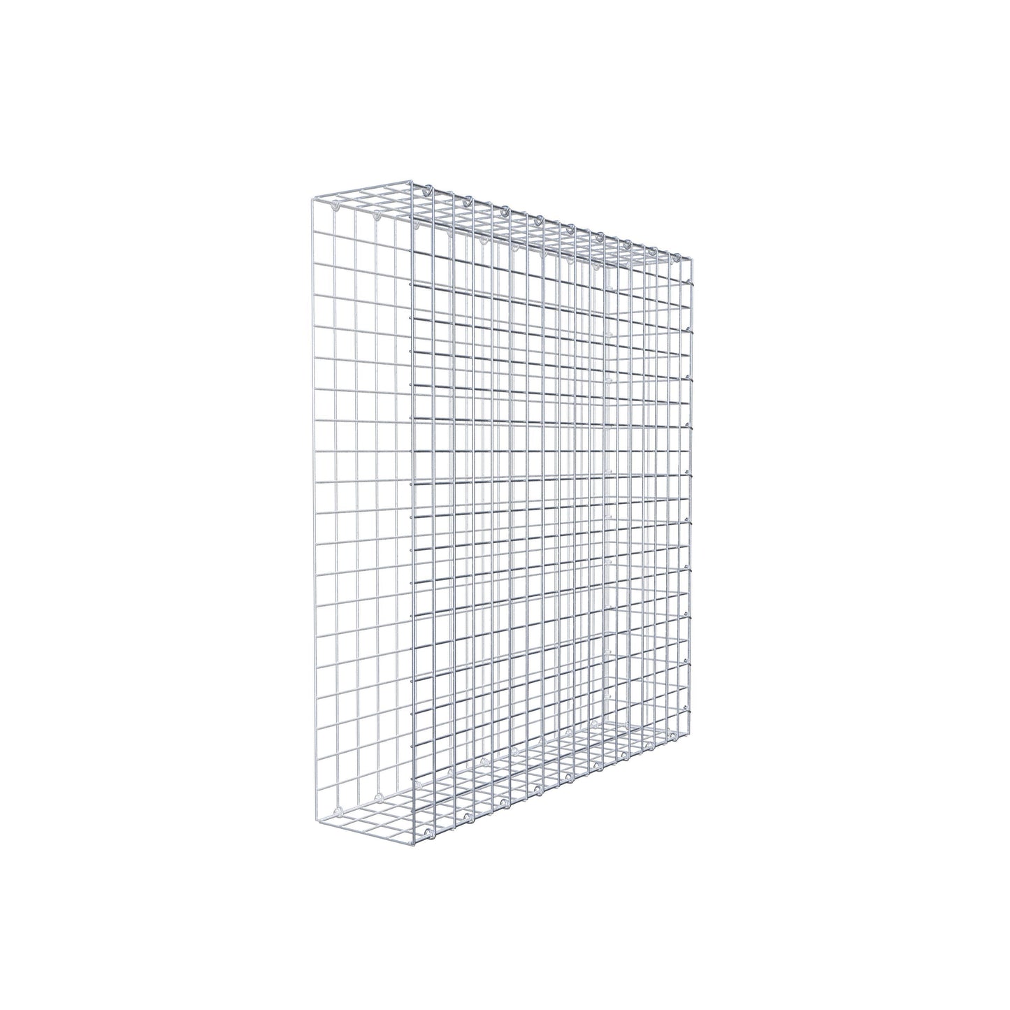Monteret gabion type 2 100 cm x 90 cm x 20 cm (L x H x D), maskestørrelse 5 cm x 5 cm, C-ring