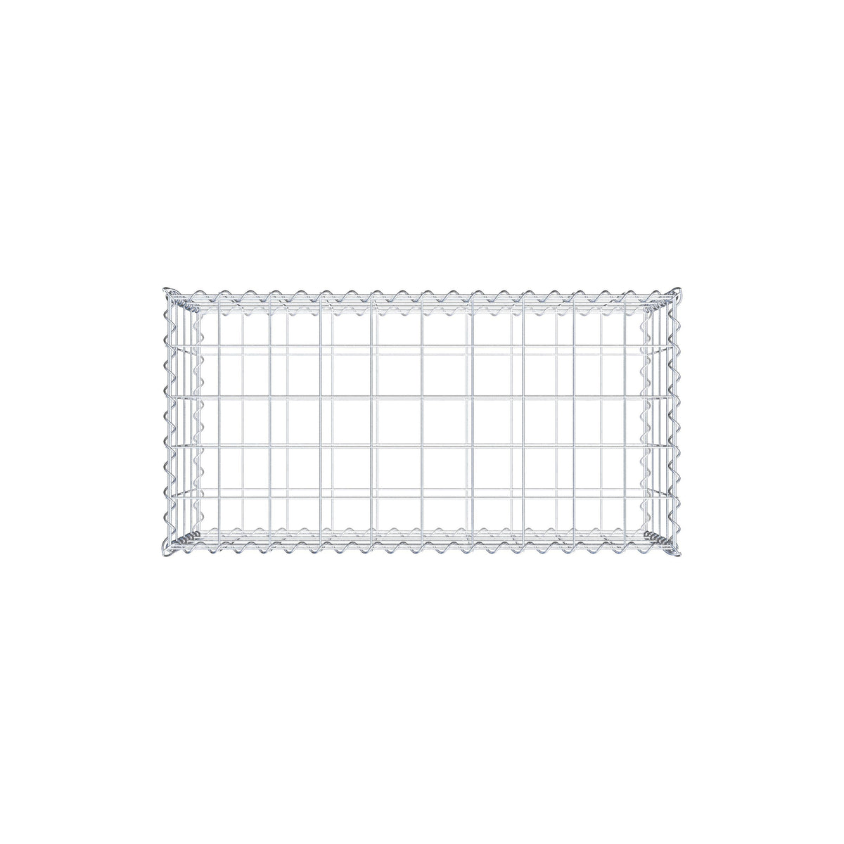 Gavión 100 cm x 40 cm x 50 cm (largo x alto x fondo), malla 10 cm x 10 cm, en espiral