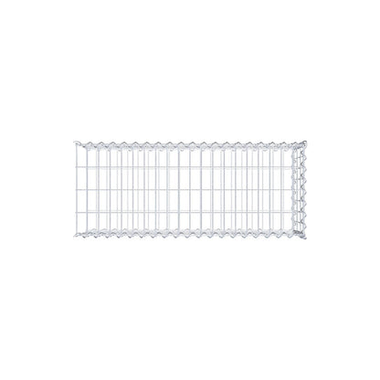 Opvokset gabion type 2 100 cm x 30 cm x 40 cm (L x H x D), maskestørrelse 5 cm x 10 cm, spiral