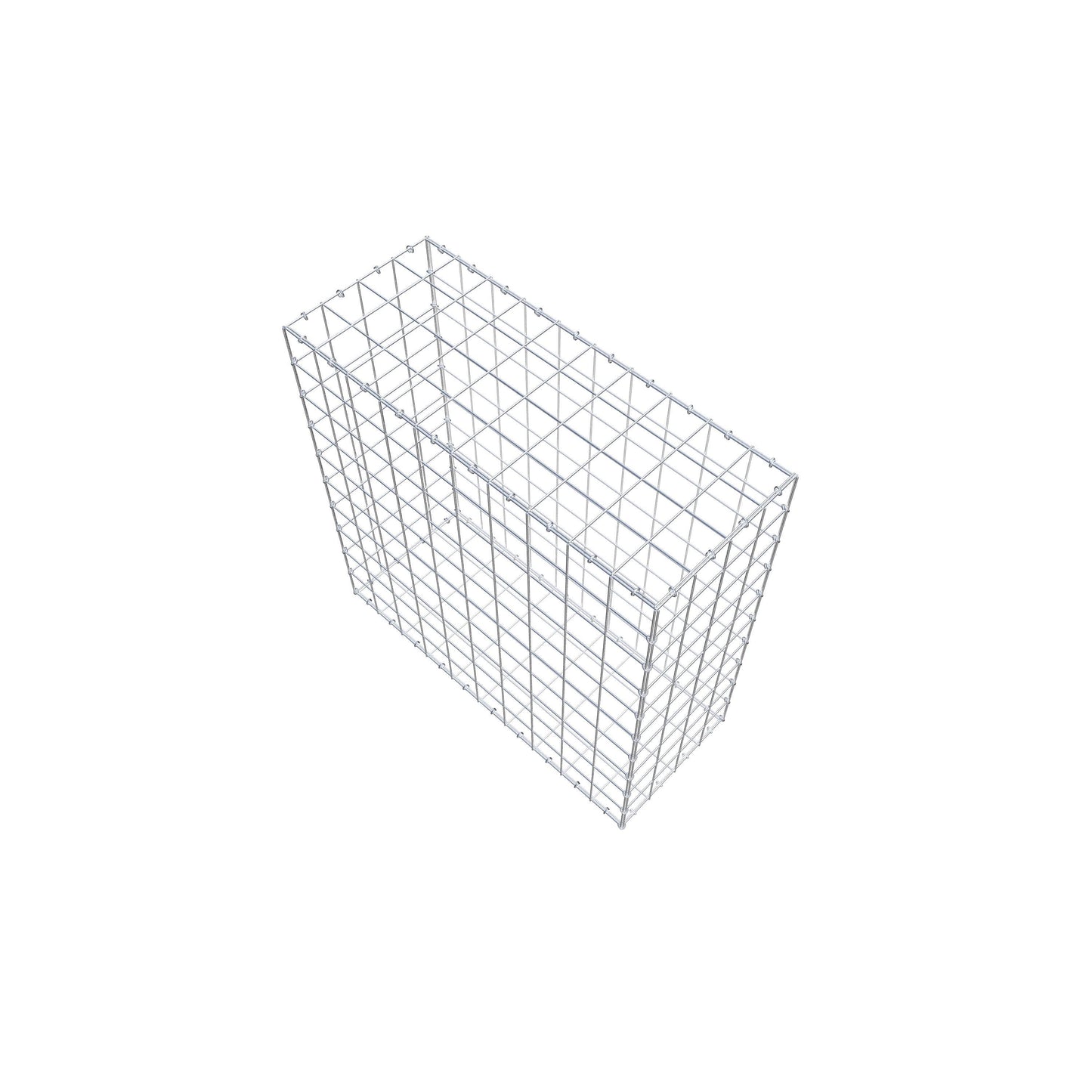 Gabião 100 cm x 100 cm x 40 cm (C x A x P), malhagem 10 cm x 10 cm, anel C