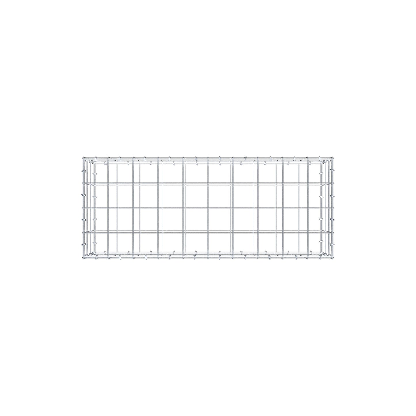 Schanskorf 100 cm x 30 cm x 40 cm (L x H x D), maaswijdte 10 cm x 10 cm, C-ring