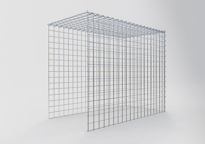 Add-on schanskorf type 4 100 cm x 80 cm x 50 cm (L x H x D), maaswijdte 5 cm x 5 cm, spiraalvormig