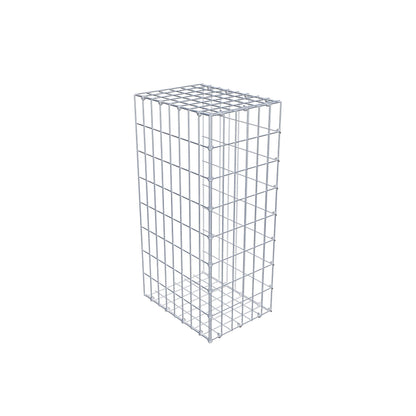 Fourche rapportée type 2 80 cm x 40 cm x 30 cm, mailles 5 cm x 10 cm, anneau en C