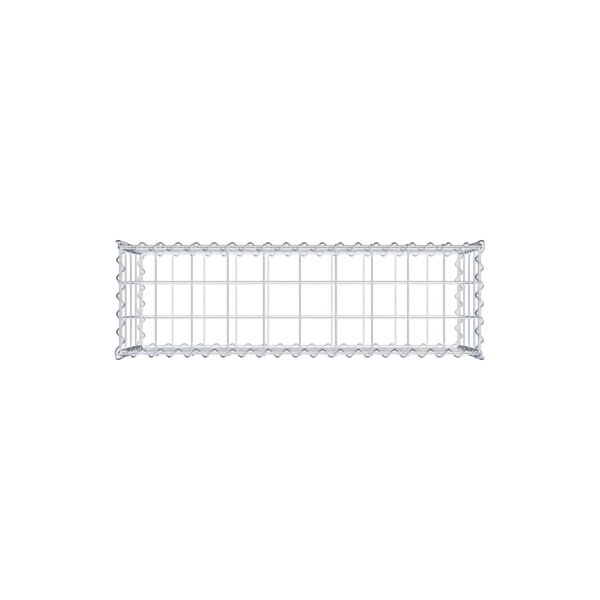 Gavión 100 cm x 40 cm x 30 cm (largo x alto x fondo), malla 10 cm x 10 cm, en espiral
