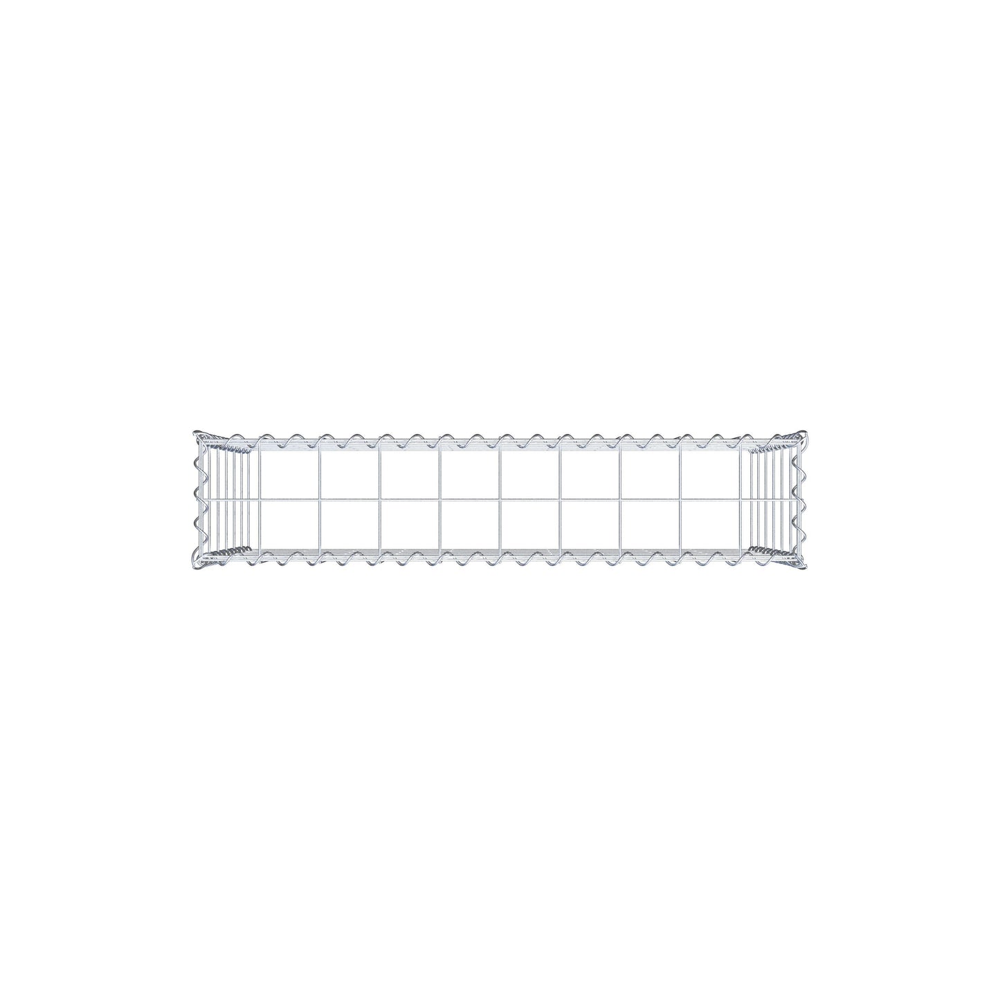Extra gabion typ 3 100 cm x 60 cm x 20 cm (L x H x D), maskstorlek 10 cm x 10 cm, spiral